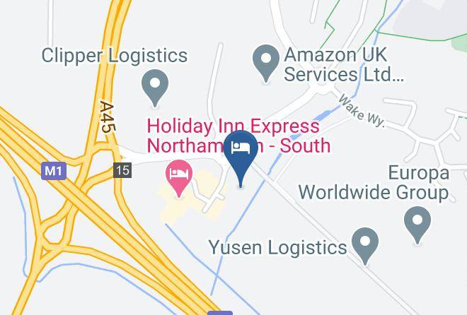 Northants - Hotel Restaurant Campanile Northampton Maps
