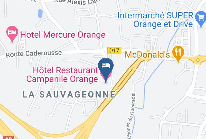Vaucluse - Hotel Restaurant Campanile Orange Maps