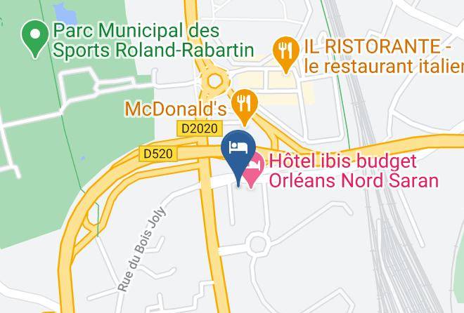 Loiret - Hotel Restaurant Campanile Orleans Nord Saran Maps