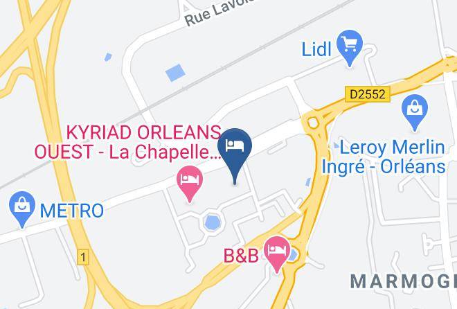 Loiret - Hotel Restaurant Campanile Orleans Ouest La Chapelle Saint Mesmin Maps
