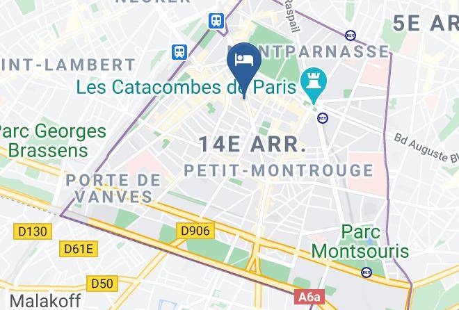 Paris - Hotel Campanile Paris 14 Maine Montparnasse Maps