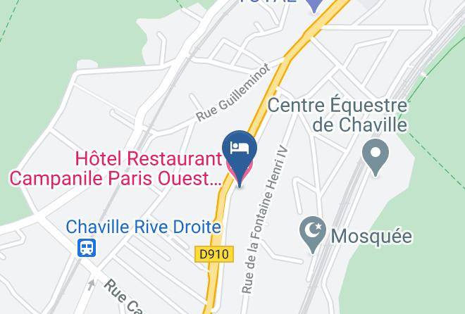 Hauts De Seine - Hotel Restaurant Campanile Paris Ouest Chaville Maps