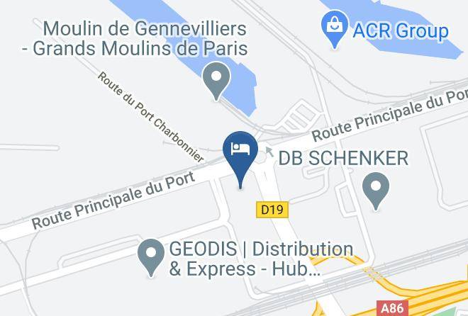 Hauts De Seine - Hotel Restaurant Campanile Paris Ouest Gennevilliers Port Maps