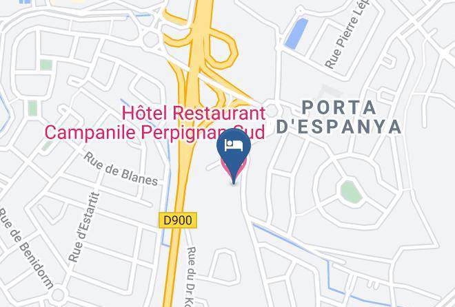 Hotel Restaurant Campanile Perpignan Sud Map