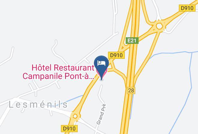 Meurthe Et Moselle - Hotel Restaurant Campanile Pont A Mousson Maps