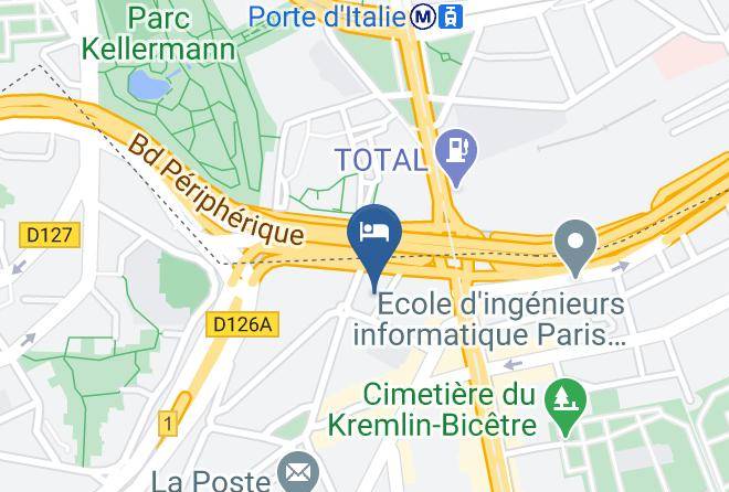 Val De Marne - Hotel Restaurant Campanile Porte D'italie Maps