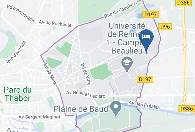 Ille Et Vilaine - Hotel Campanile Rennes Atalante Maps