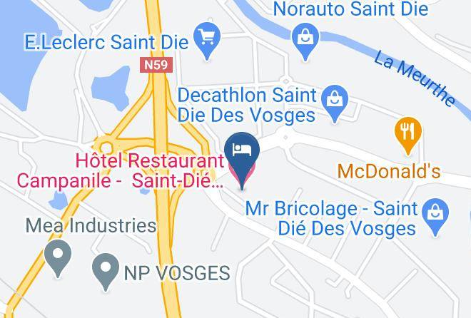 Hotel Restaurant Campanile Saint Die Des Vosges Map