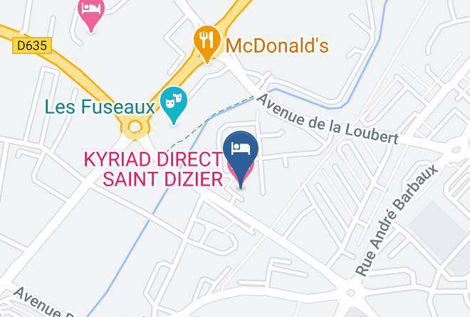 Haute Marne - Kyriad Direct Saint Dizier Maps