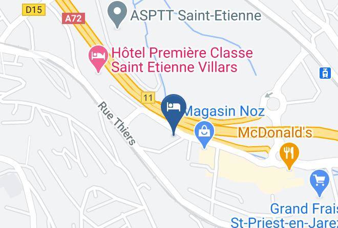 Hotel Restaurant Campanile Saint Etienne Villars Map