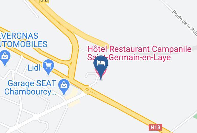 Yvelines - Hotel Restaurant Campanile Saint Germain En Laye Maps