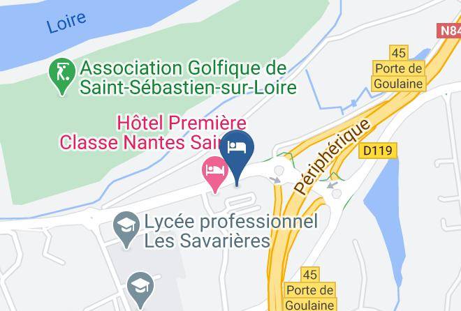 Loire Atlantique - Campanile Nantes Est Saint Sebastien Maps