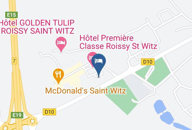 Val D Oise - Hotel Restaurant Campanile Saint Witz Maps