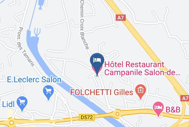 Bouches Du Rhone - Hotel Restaurant Campanile Salon De Provence Maps