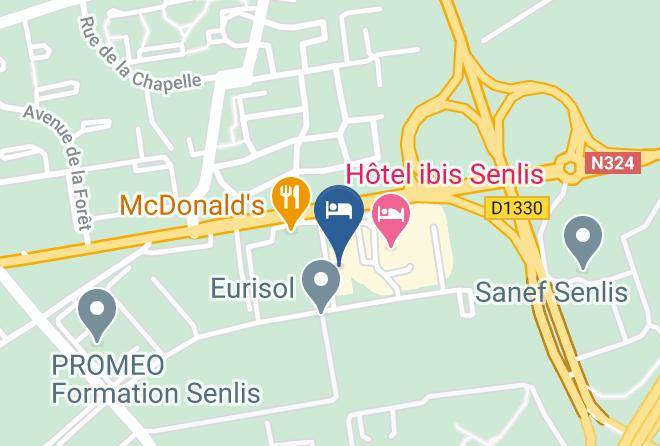 Oise - Hotel Restaurant Campanile Senlis Maps