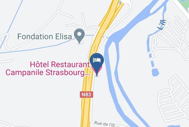 Bas Rhin - Hotel Restaurant Campanile Strasbourg Sud Illkirch Geispolsheim Maps