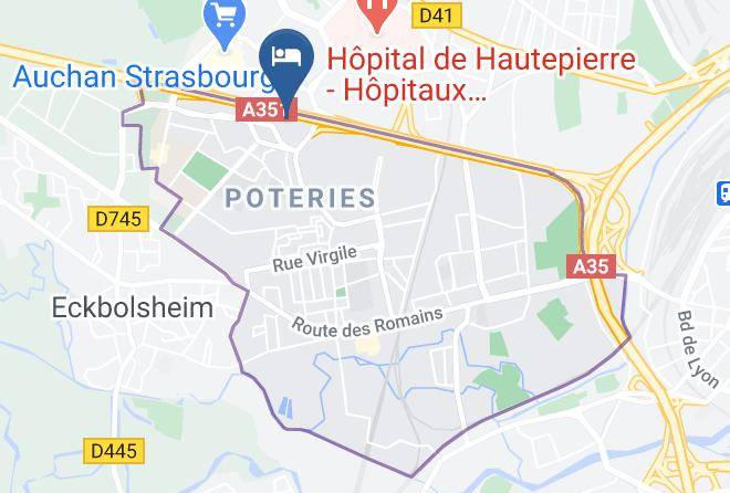 Bas Rhin - Kyriad Direct Strasbourg Ouest Zenith Maps