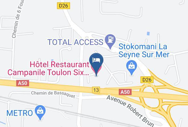 Var - Hotel Campanile Toulon La Seyne Sur Mer Sanary Maps