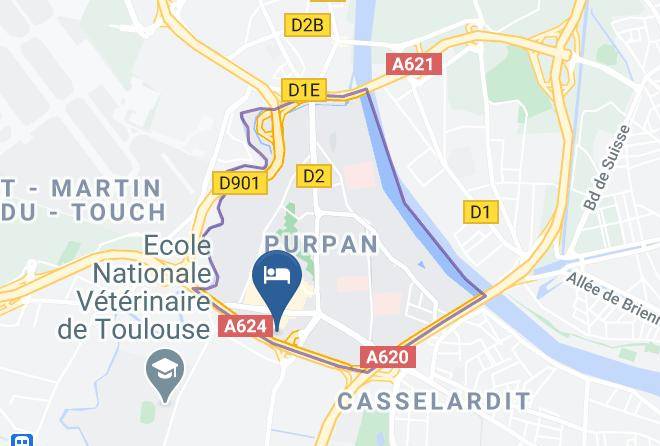 Haute Garonne - Hotel Campanile Toulouse Ouest Purpan Maps