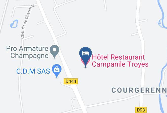 Aube - Hotel Campanile Troyes Sud Bucheres Maps
