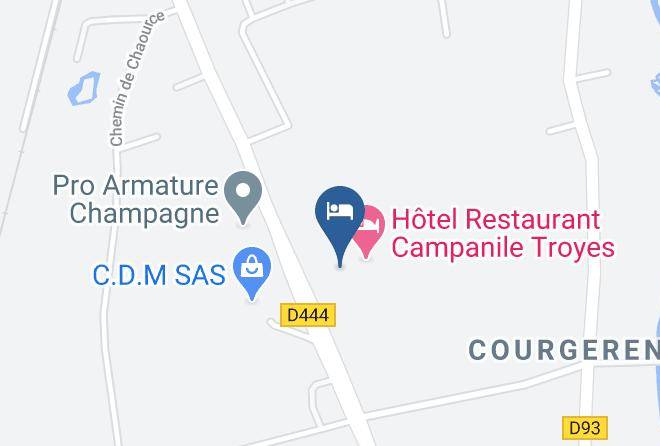 Aube - Hotel Campanile Troyes Sud Bucheres Maps