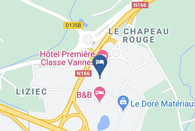 Morbihan - Hotel Restaurant Campanile Vannes Maps