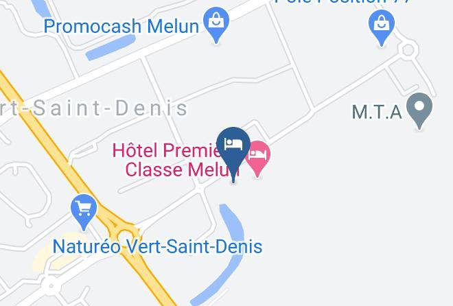 Seine Et Marne - Hotel Restaurant Campanile Vert Saint Denis Maps