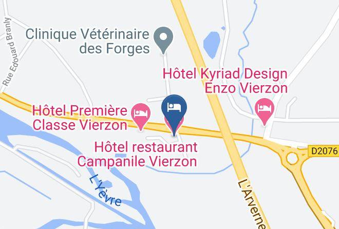 Cher - Hotel Restaurant Campanile Vierzon Maps