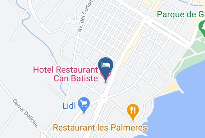 Tarragona - Hotel Restaurant Can Batiste Maps