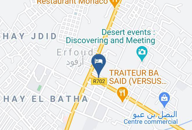 Meknes Tafilalet - Hotel Restaurant Cannes Maps