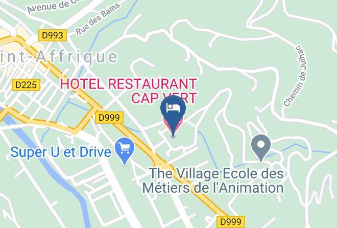 Aveyron - Hotel Restaurant Cap Vert Maps