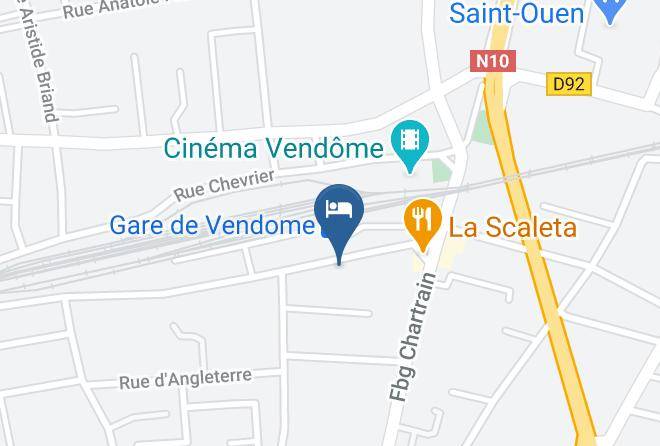 Hotel Restaurant Capricorne Vendome Map