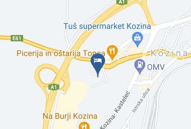 Kozina - Hotel Restaurant & Casino Resort Admiral Maps