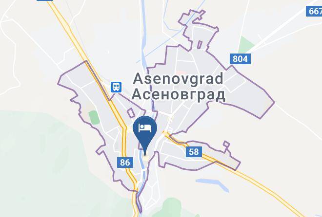 Asenovgrad - Hotel Restaurant Central Maps