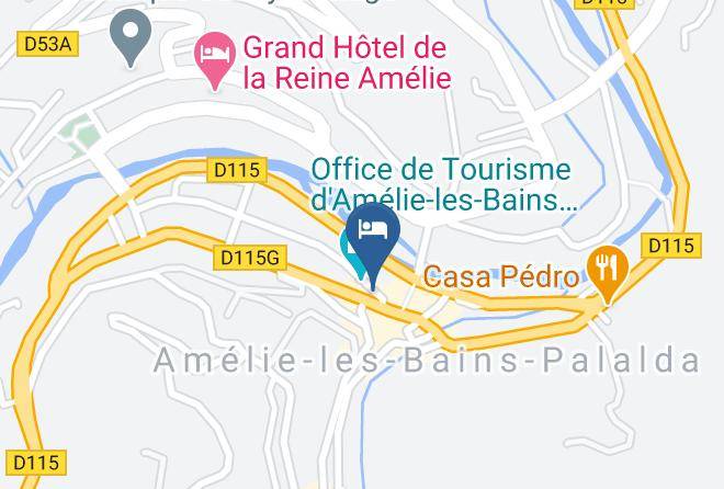 Pyrenees Orientales - Hotel Restaurant Combes Maps