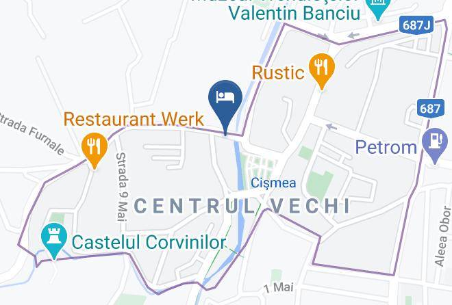 Hunedoara - Hotel Restaurant Corviniana Maps
