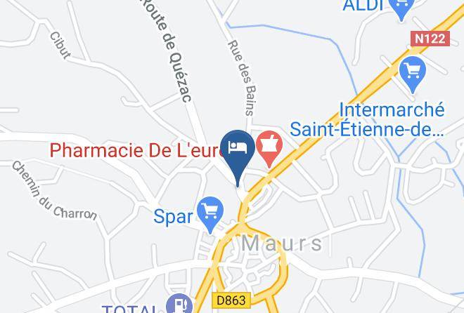 Cantal - Hotel Restaurant Cosy Maps