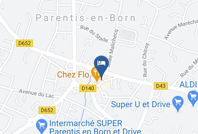 Landes - Hotel Restaurant Cousseau Maps