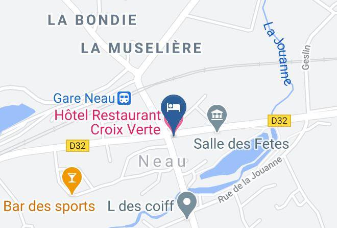 Mayenne - Hotel Restaurant Croix Verte Maps