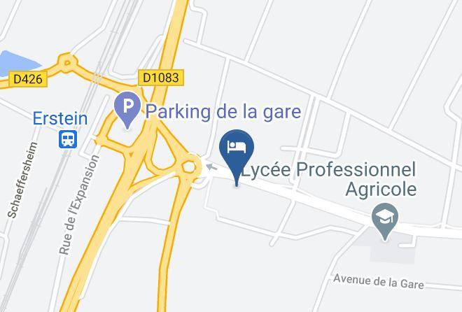 Hotel Restaurant Crystal Erstein Map