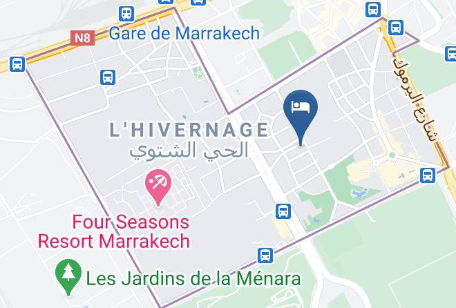 Marrakesh - Hotel & Restaurant Dar Rhizlane Maps