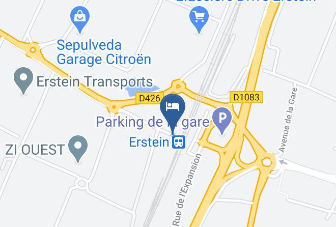 Bas Rhin - Hotel Restaurant De L'industrie Maps