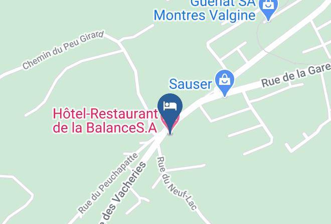 Franches Montagnes - Hotel Restaurant De La Balancesa Maps