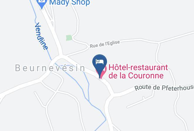 Porrentruy - Hotel Restaurant De La Couronne Maps