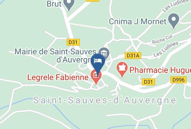 Puy De Dome - Hotel Restaurant De La Poste Saint Sauves Maps