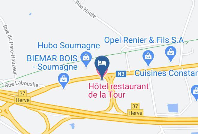 Hotel Restaurant De La Tour Map