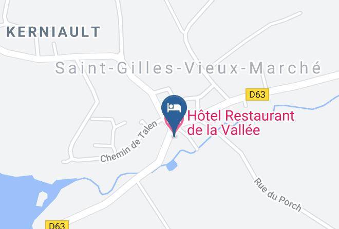 Cotes D Armor - Hotel Restaurant De La Vallee Maps