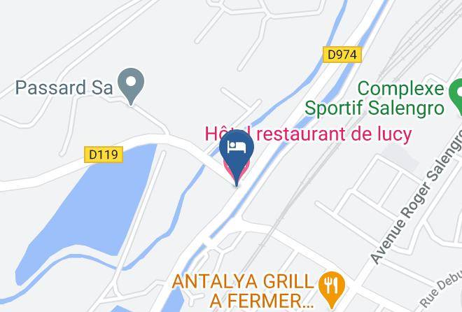 Saone Et Loire - Hotel Restaurant De Lucy Maps