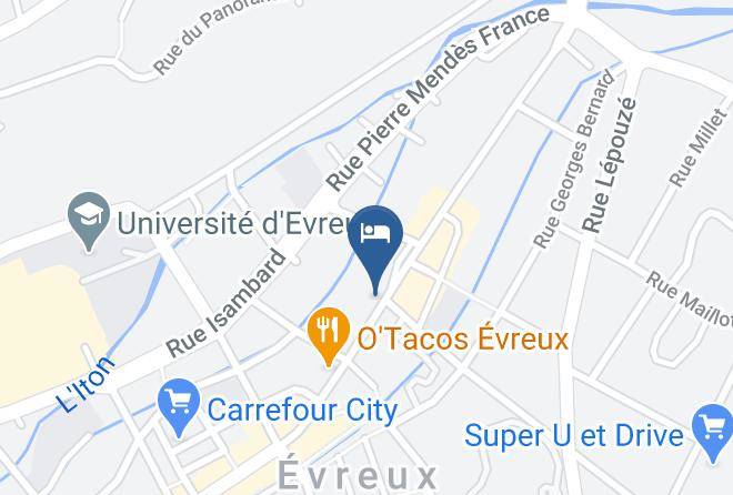 Eure - Hotel Restaurant De Normandie Maps