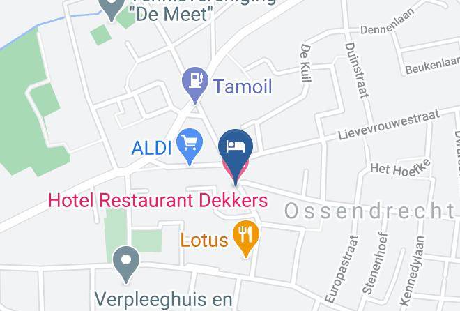 Hotel Restaurant Dekkers Map